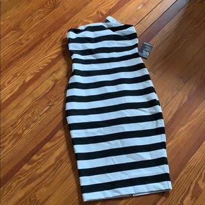 Black and White tube dress by Express